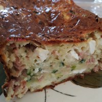 Cake jambon-courgette-chèvre